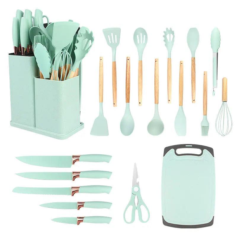 Kit Completo de Utensílios de Cozinha com 19 Peças