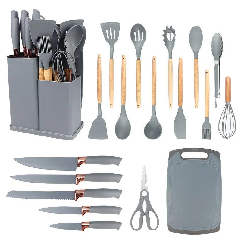 Kit Completo de Utensílios de Cozinha com 19 Peças