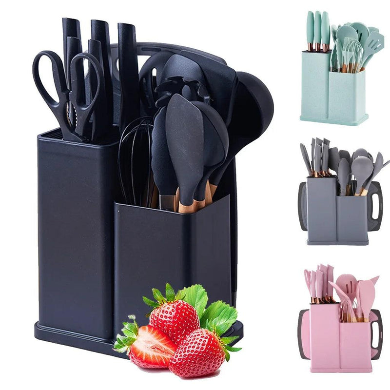 Kit Completo de Utensílios de Cozinha com 19 Peças