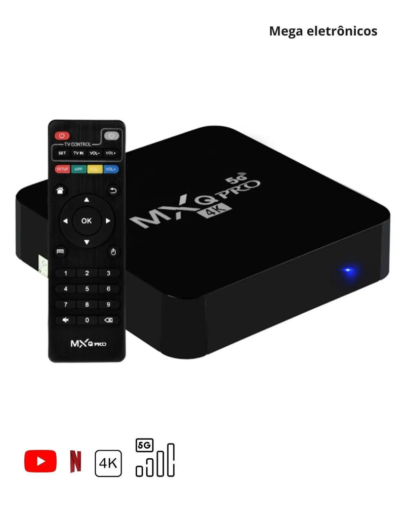 Smart TV Box 512GB 4K Android 11.1 com Wi-Fi 5G