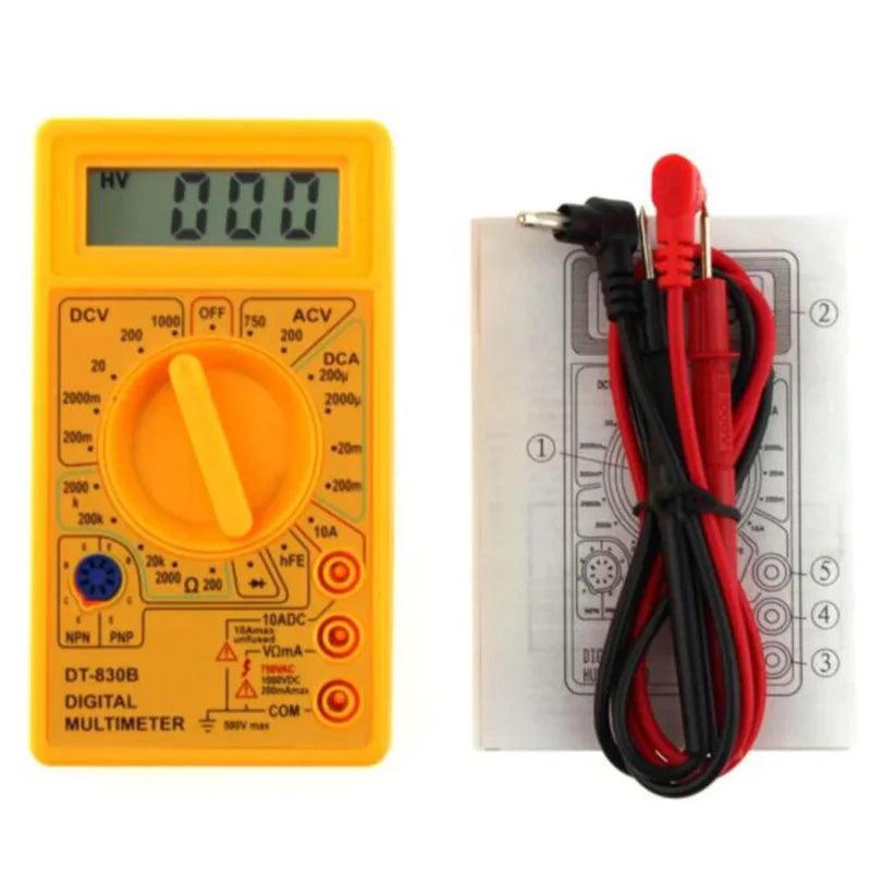 Multímetro Digital DT-830 - Mede DCV, ACV, DCA e Diodo com Bateria